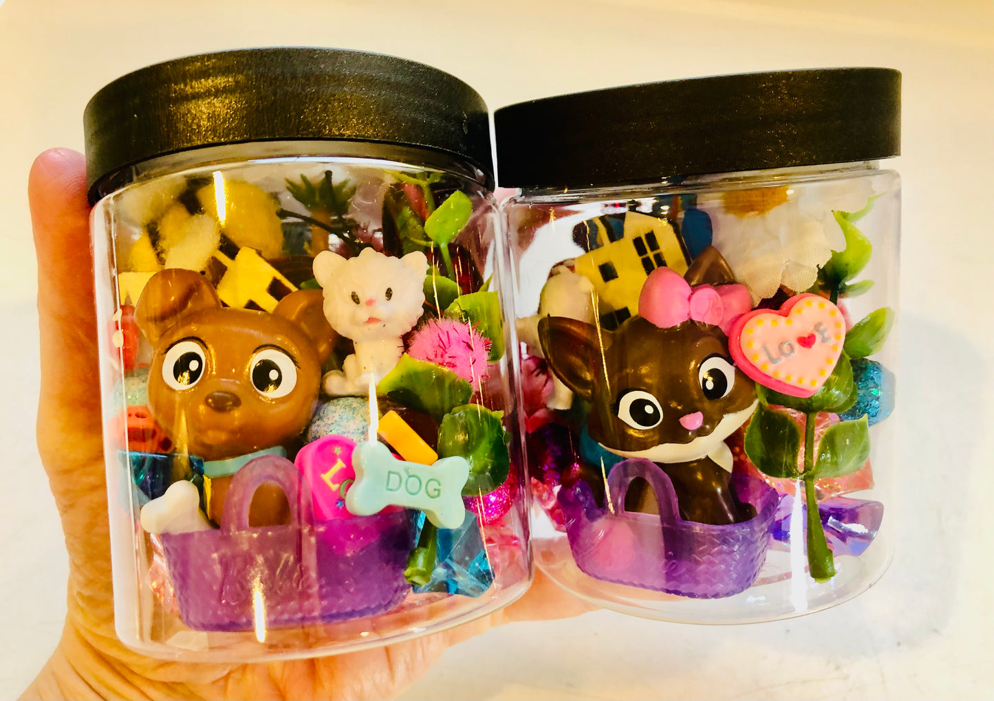 Cute Pets Dough Jar