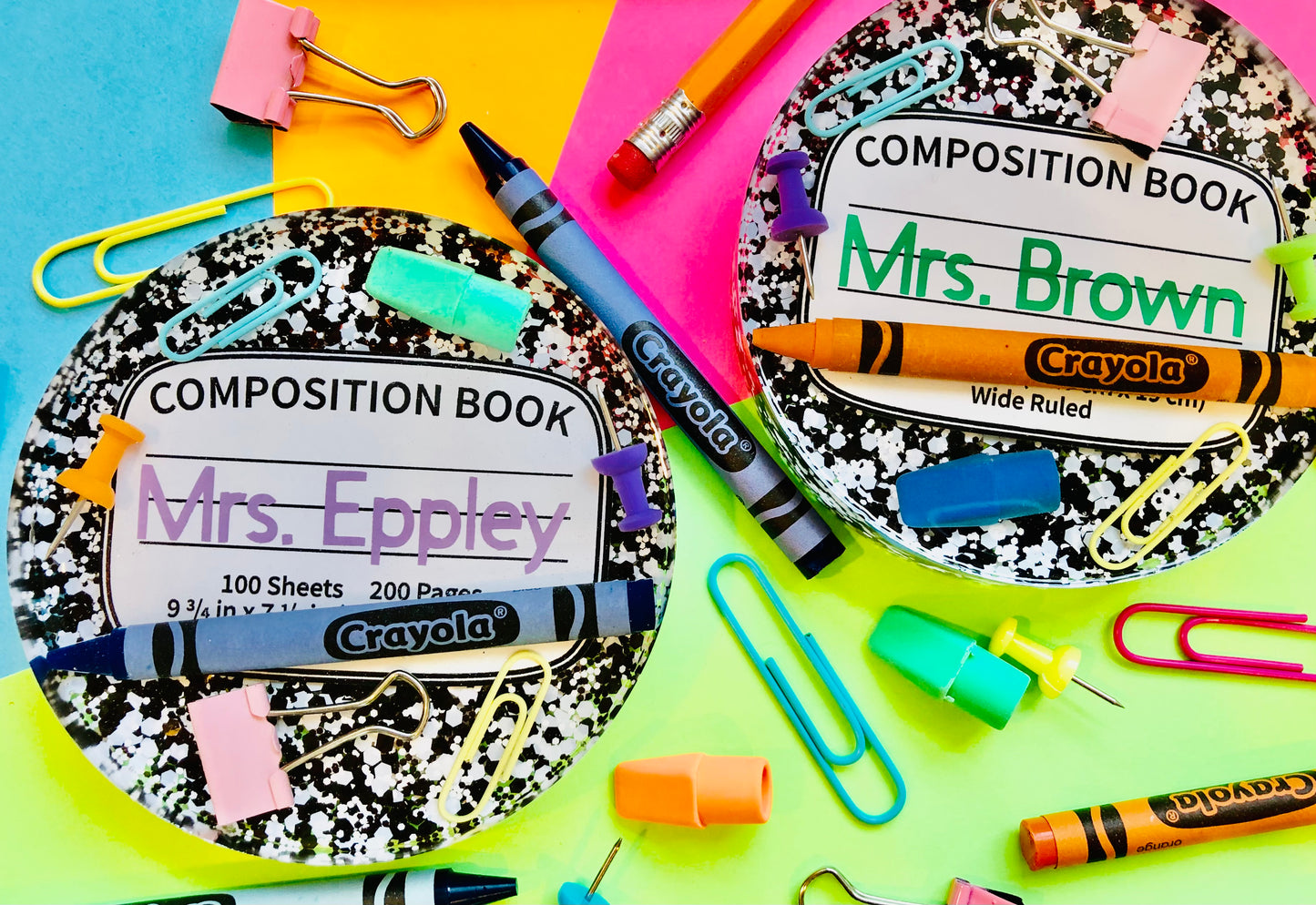 Custom Composition Notebook Coaster
