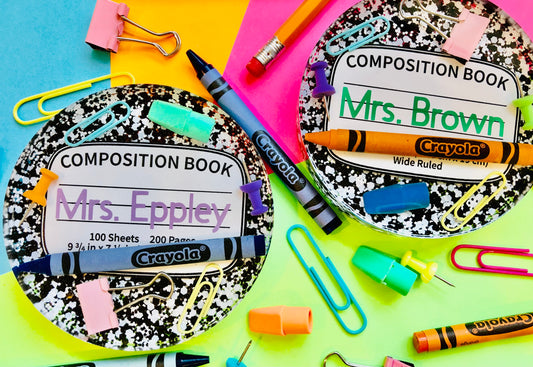 Custom Composition Notebook Coaster