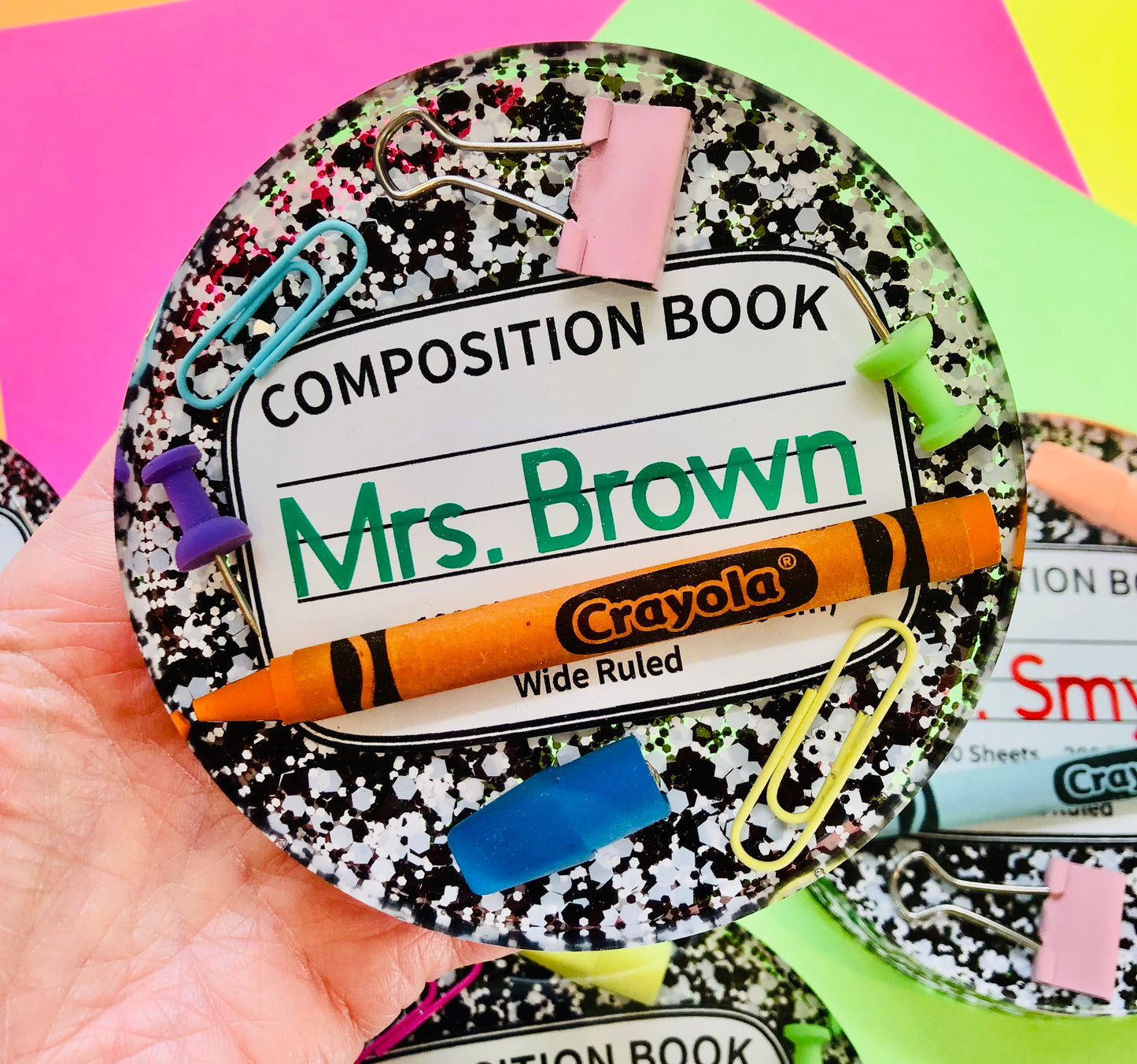 Custom Composition Notebook Coaster