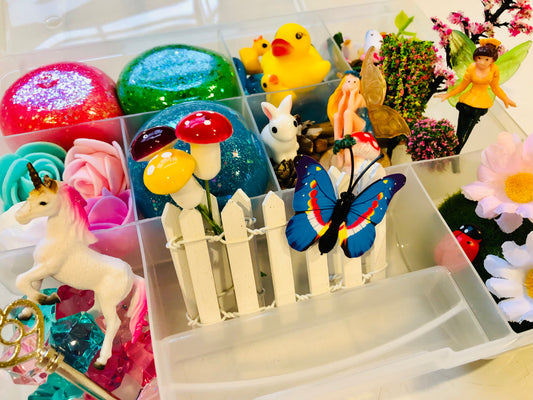 Unicorn Fairy Garden Play Dough Kit