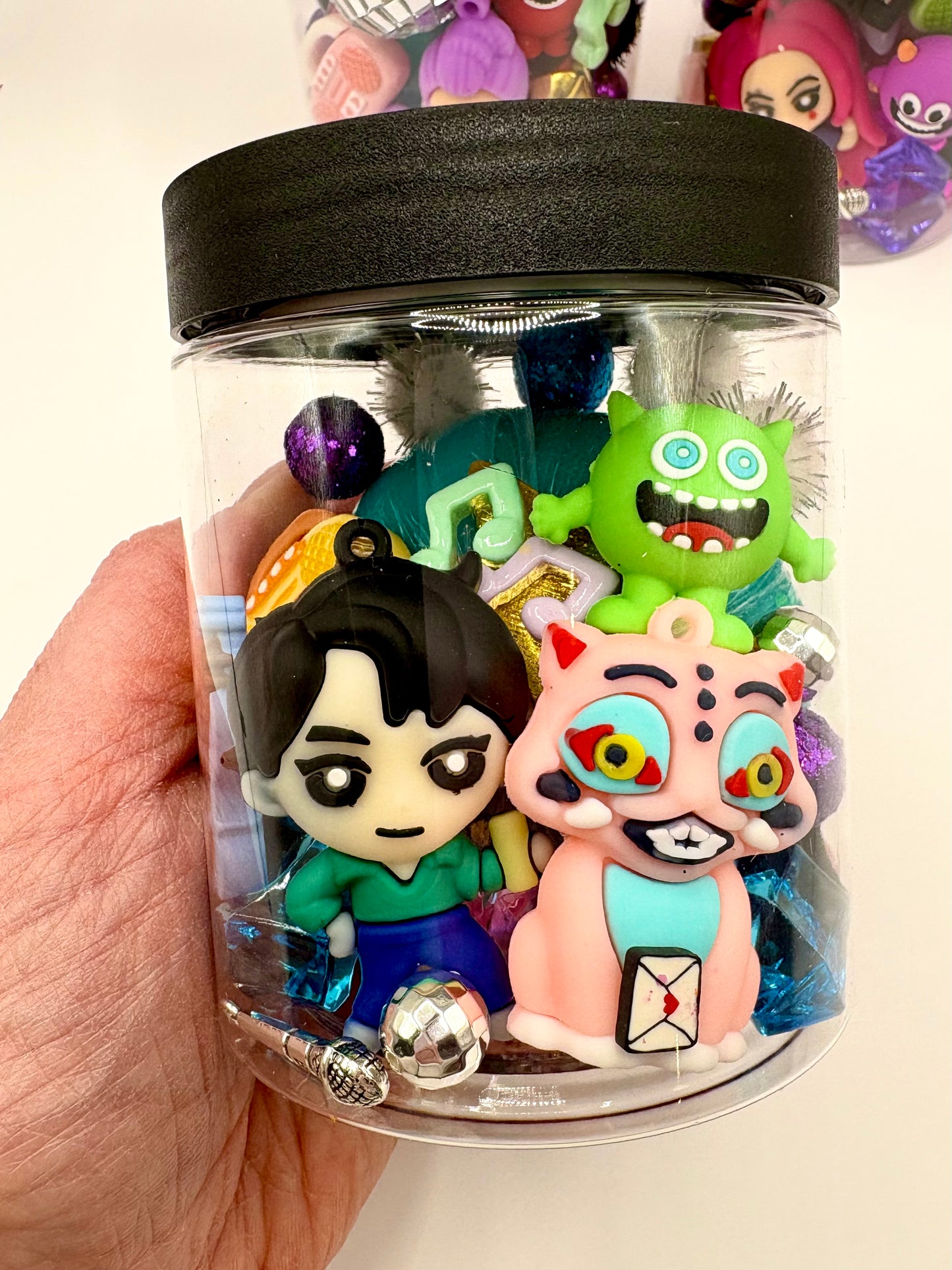 KPop Cute Jinu and Derby Dough Jar