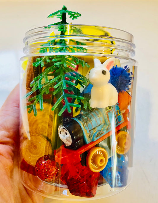 Train Dough Jar